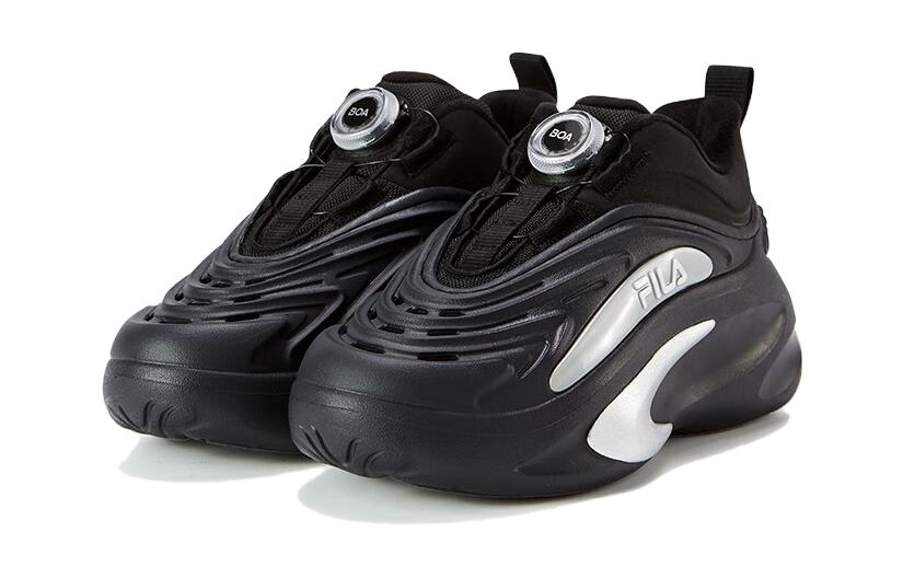 (GS) FILA Fashion Running Sneakers 'Black Silver' K15B241107FNS