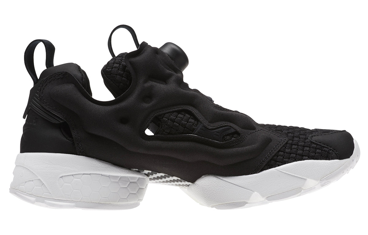 (WMNS) Reebok Instapump Fury Woven Running Shoes Black/White CM9791