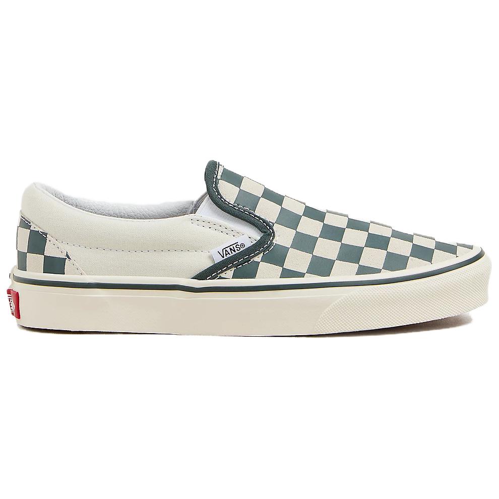 Vans Classic Slip-On Checkerboard Shoes 'Green White' VN000BVZBGN