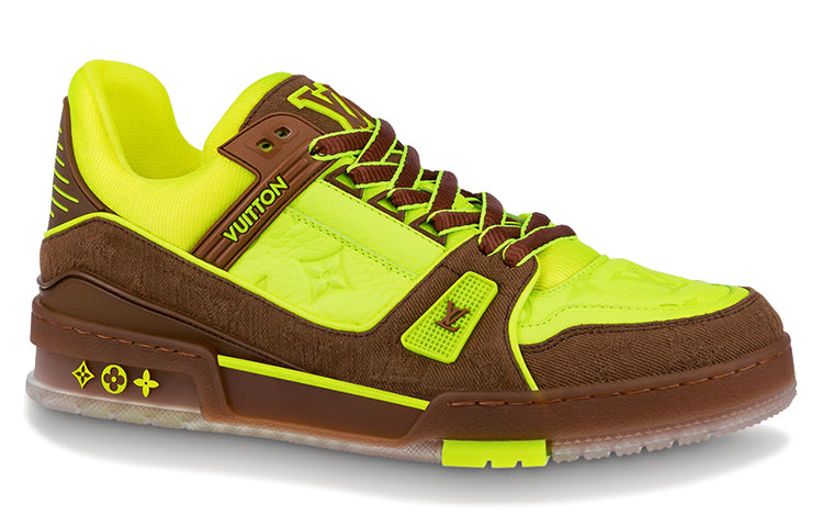 LOUIS VUITTON Trainers 'Neon Yellow with Brown' 1A8Z6I