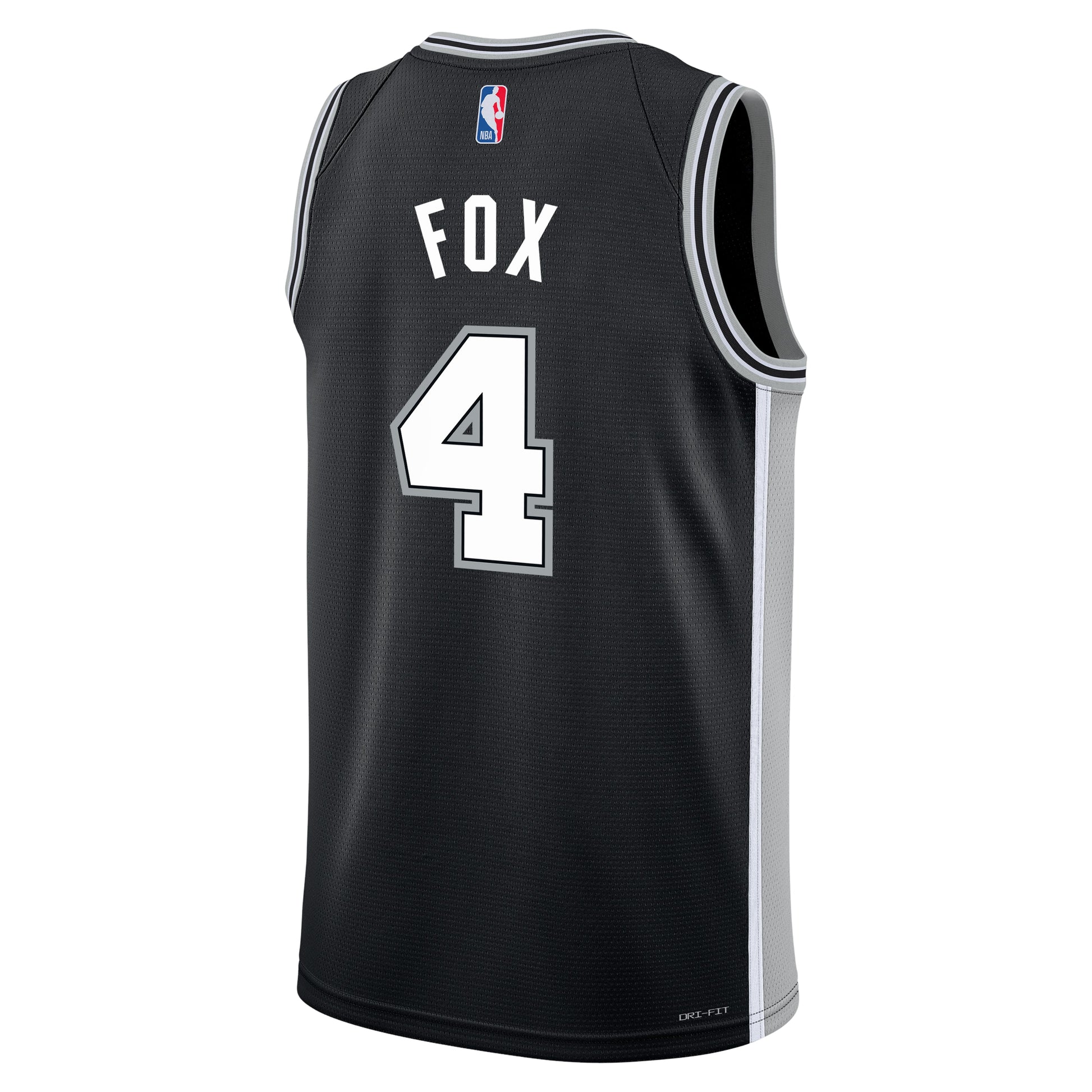 (GS) Nike NBA De'Aaron Fox' San Antonio Spurs Icon Edition Swingman Jersey 'Black' 9Z2B7BX2P-UDF