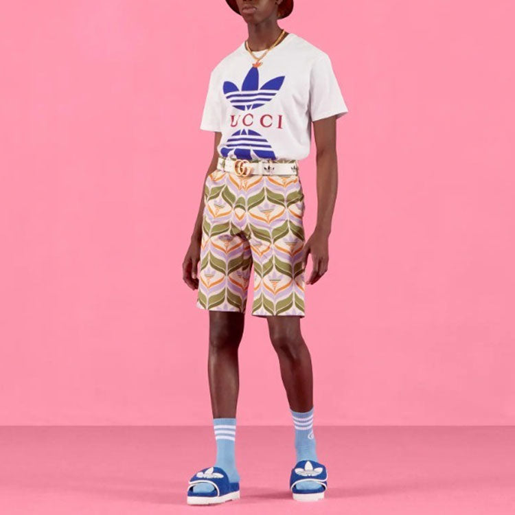 Gucci x adidas Cotton T-shirt 'White' 548334-XJEMJ-9280