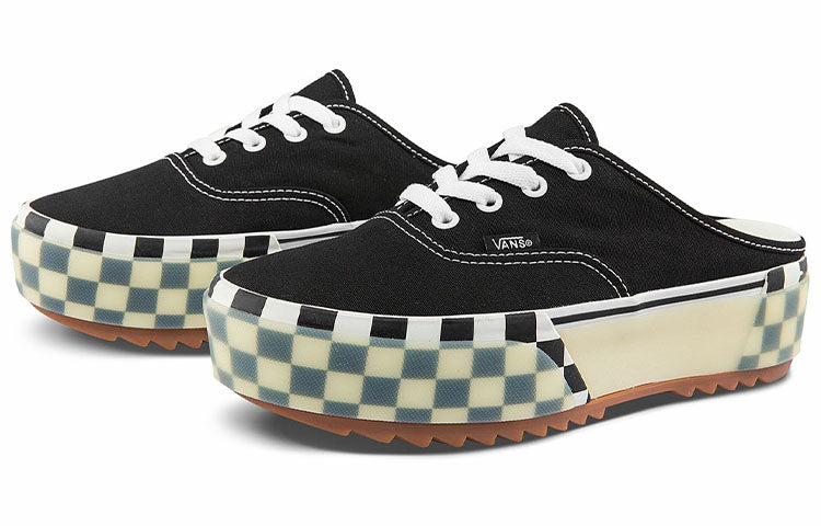 Vans Authentic Mule Stacked 'Black White' VN0A4BW18BM