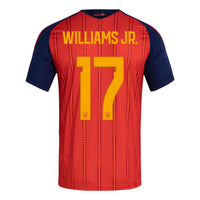 adidas Nicholas Williams Arthuer Spain 26 Home Jersey Asia Sizing 'Vivid Red' KW7714