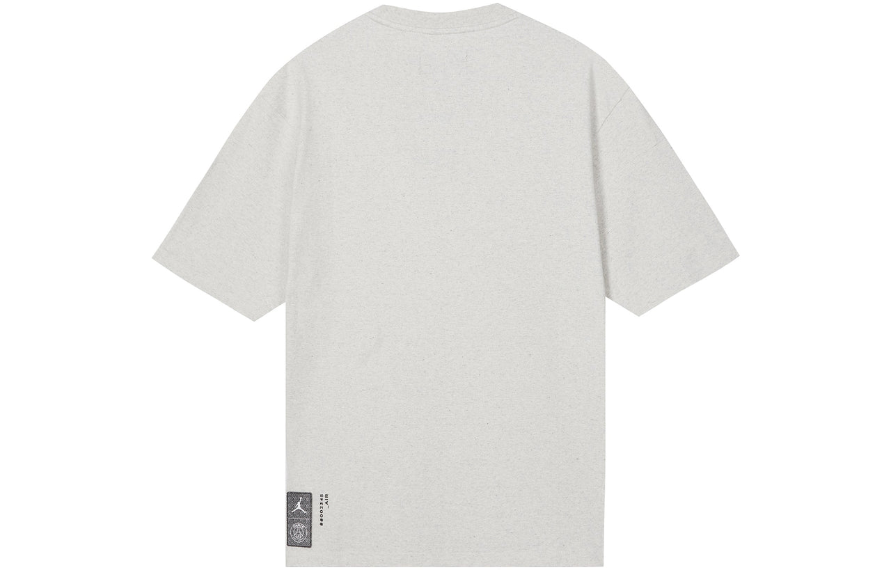 Men's Nike Alphabet Printing Patch Pocket Round Neck Short Sleeve Asia Edition Gray T-Shirt DM3103-063