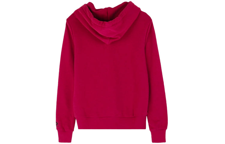 (WMNS) Converse Love the Progress Print Hoodie 'Red' 10017330-A02