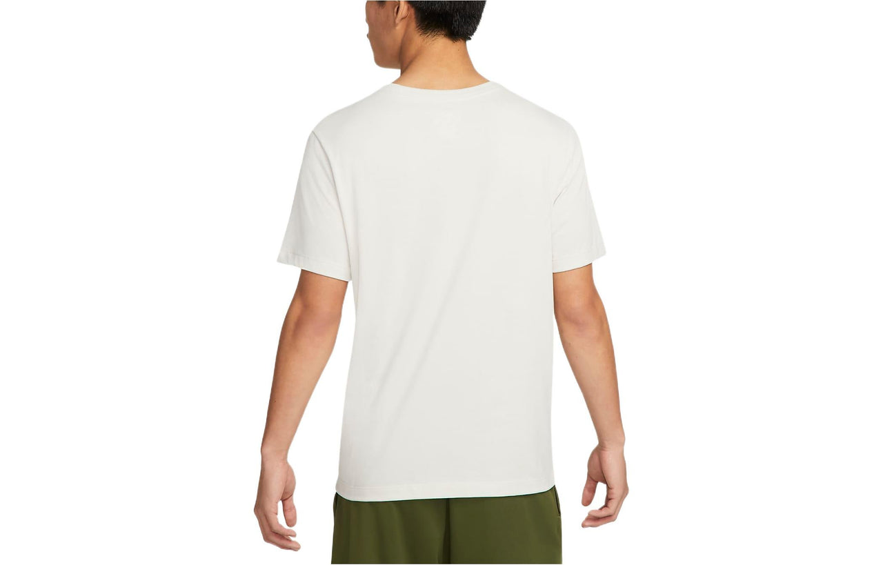 Men's Nike Camouflage Alphabet Printing Round Neck Casual Short Sleeve White T-Shirt DM5670-072