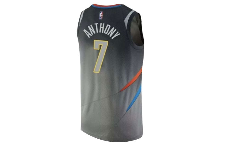 Nike NBA Basketball Sports Jersey Vest SW Fan Edition 1819 Season Thunder Anthony No. 7 Gray 912134-042