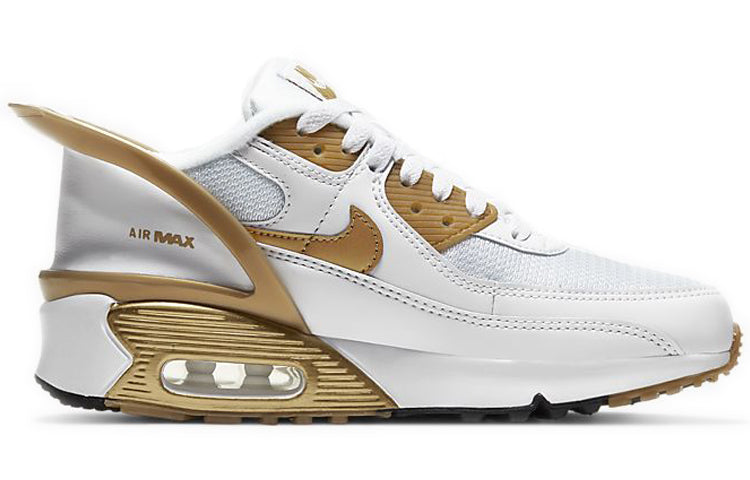 (GS) Nike Air Max 90 FlyEase 'Metallic Gold' CV0526-100
