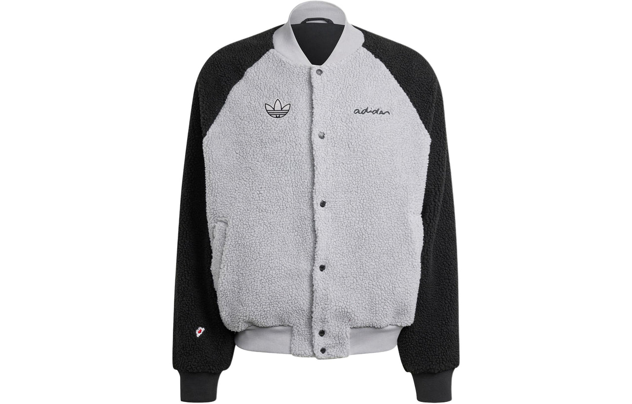 adidas Originals x Disney V-Day FL Jacket Asia Sizing 'Grey Black' IY2265