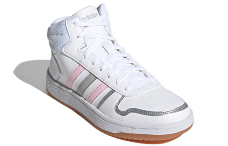 (WMNS) adidas Hoops 2.0 Mid 'White Pink Grey' FY6020