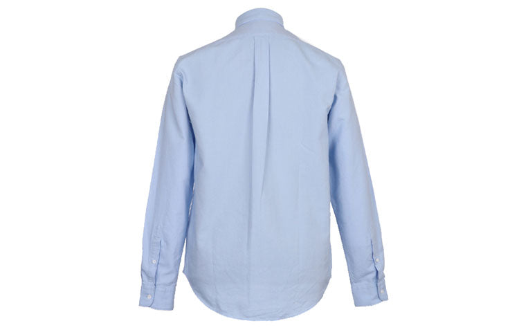 Men's KENZO Cotton Embroidered Long Sleeves Shirt Sky Blue F955CH4021LD-63