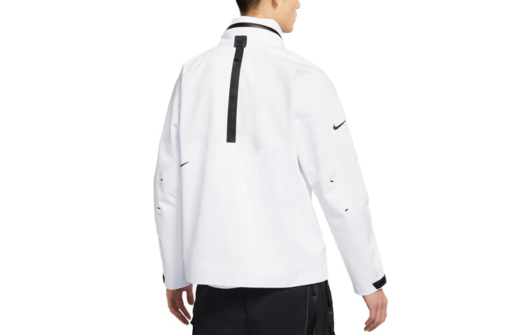 Nike Sportswear Tech Pack Contrast Sports Hooded Jacket For Men White CZ9310-100