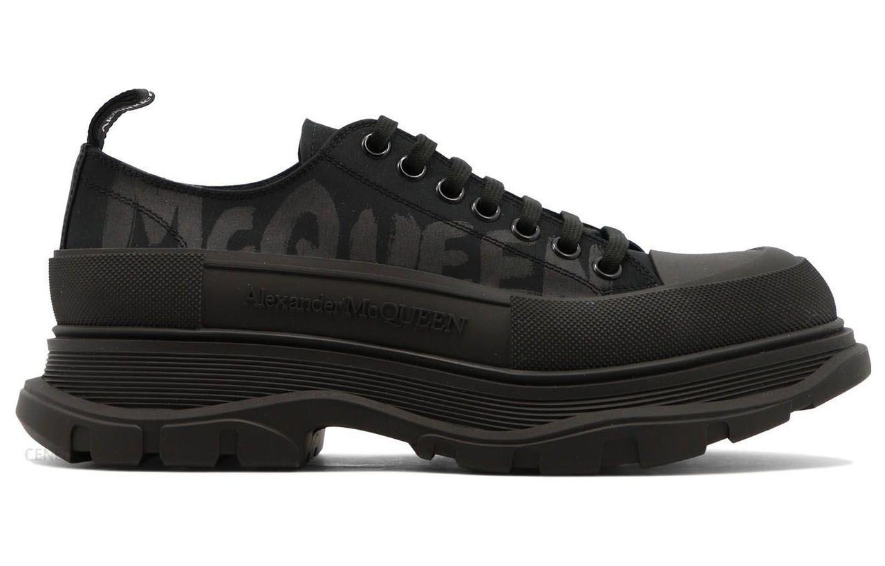 Alexander McQueen High Top Skate Sneakers 'Core Black' 682421W4RQ21070