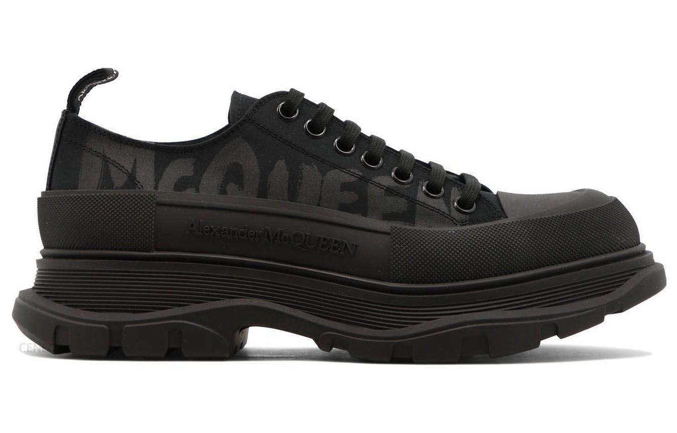 Alexander McQueen High Top Skate Sneakers 'Core Black' 682421W4RQ21070