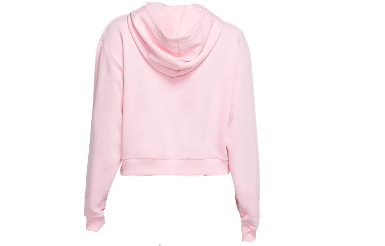 (WMNS) Nike Sportswear Crop Fleece Hoodie 'Pink' CV1871-654