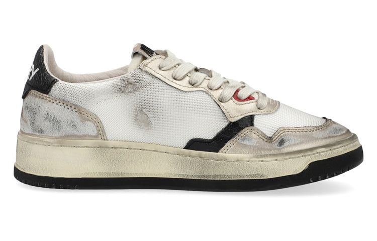 (WMNS) Autry Low Super Vintage Mesh Sneakers 'White Black' AVLW-MS09