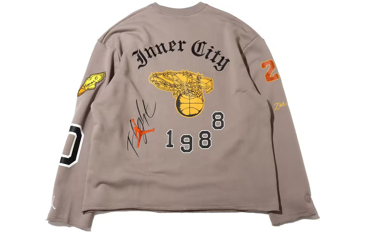 Air Jordan Crewneck Sweatshirt x HTG 'Moon Fossil' DX6239-087