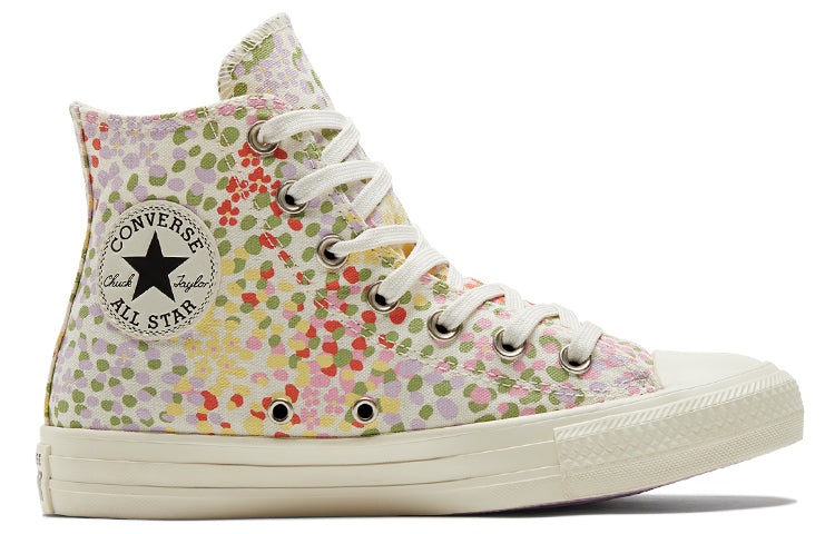 (WMNS) Converse Chuck Taylor All Star High 'Floral Print - Egret' A01594C