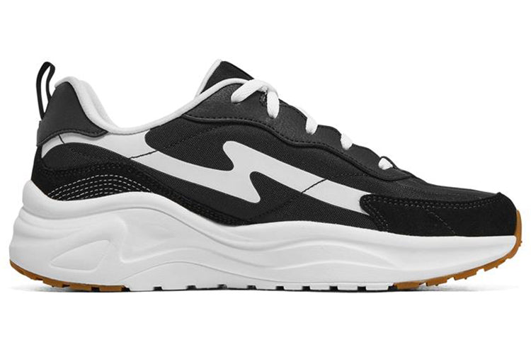 (WMNS) Skechers D'lites Jogger Kadn Siyah Sneakers 'Black White' 149389-BKW
