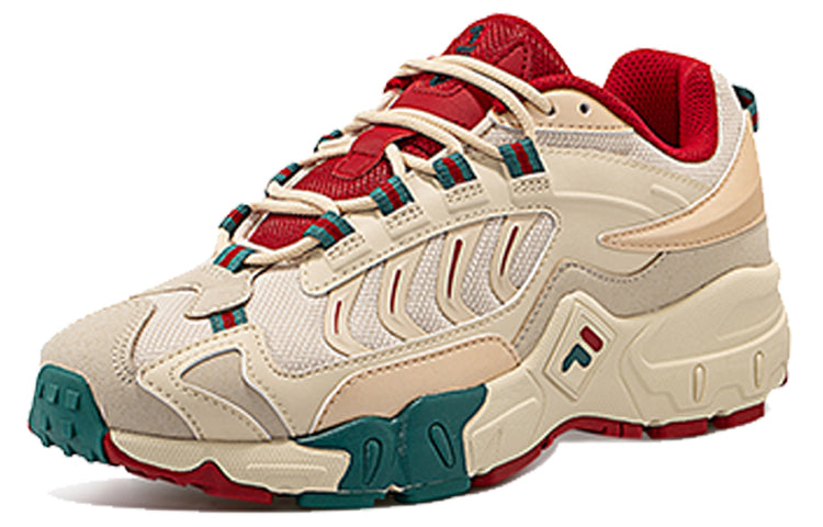 (WMNS) Fila Retro Running Shoes Golden/Red/Green T12W031109FAG