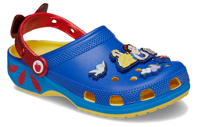 (WMNS) Crocs Snow White Classic Clogs 'Blue Yellow Red' 209483-769