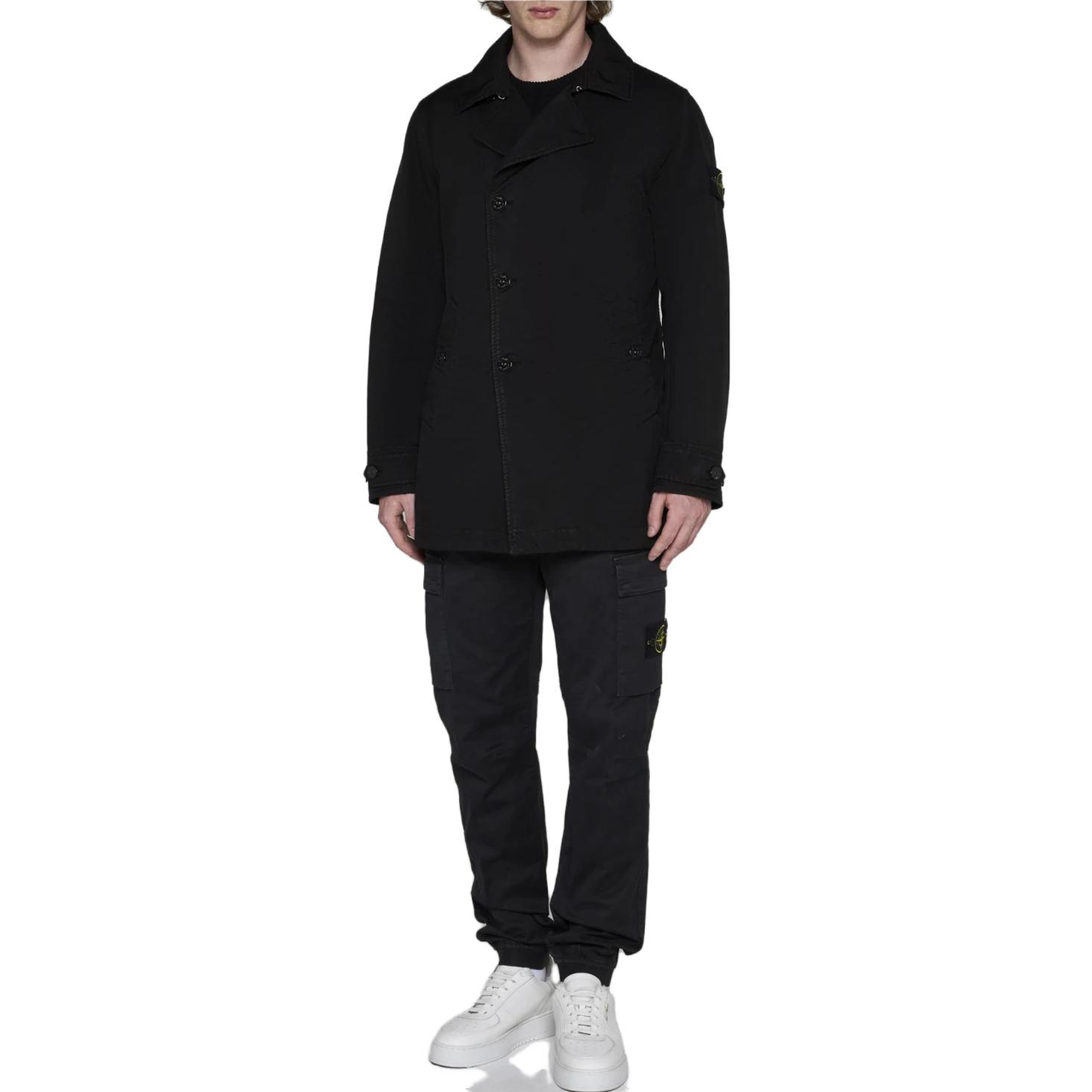 STONE ISLAND Short Trench Coat 'Black' 791542149-A0029