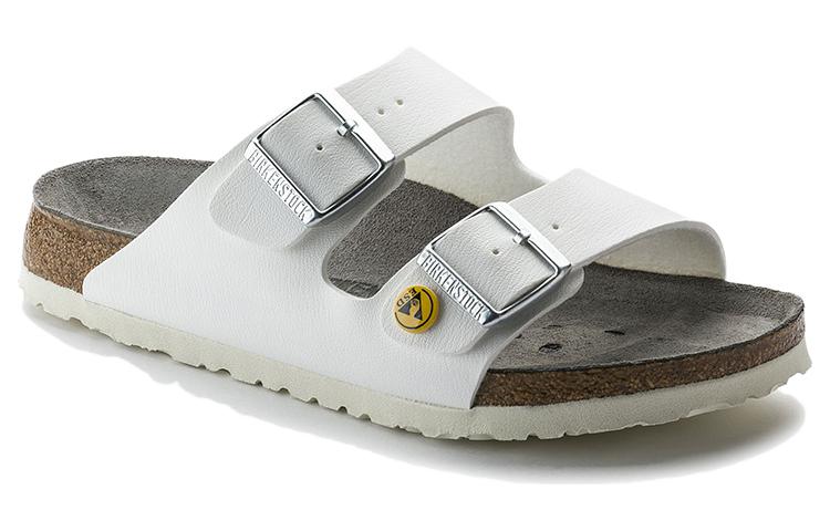 Birkenstock Arizona ESD Birko-Flor Narrow Fit Sandals 'White' 0089418