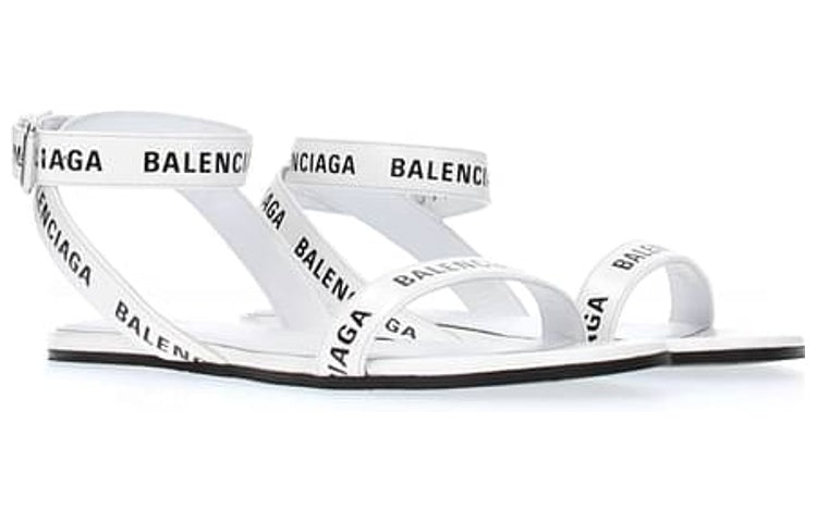 (WMNS) Balenciaga Leather Sandals 'White' 551154WA7619061