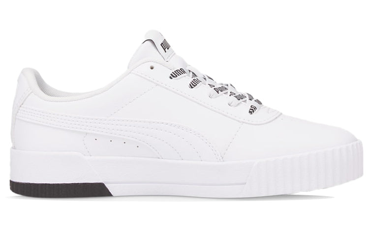 (WMNS) PUMA Carina Logomania Sneakers White/Black 383906-01