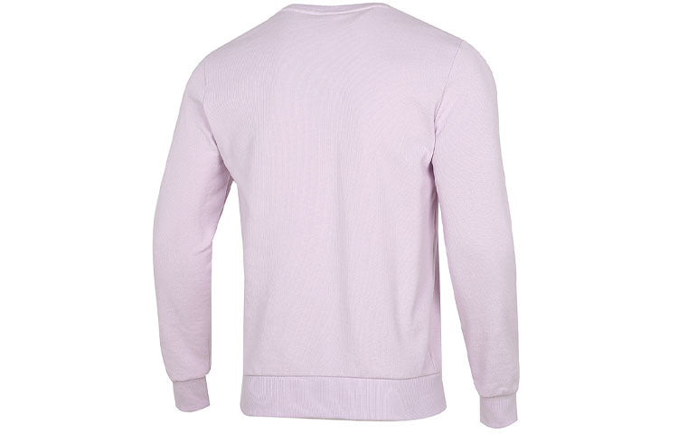 PUMA Logo Pattern Printing Sports Round Neck Pullover Purple 536304-17