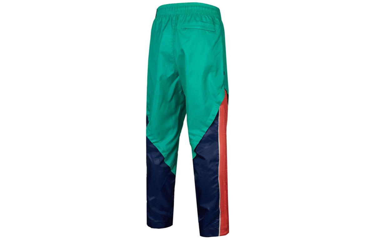 Men's Nike Logo Splicing Contrasting Colors Training Sports Pants/Trousers/Joggers Green DA5679-372