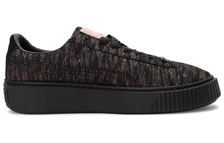 (WMNS) PUMA Basket Platform 'Velvet Rope - Black' 364092-02