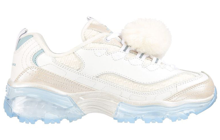 (WMNS) Skechers D'Lites Crystal-Let It Snow 'White Light Blue' 149258-WLB