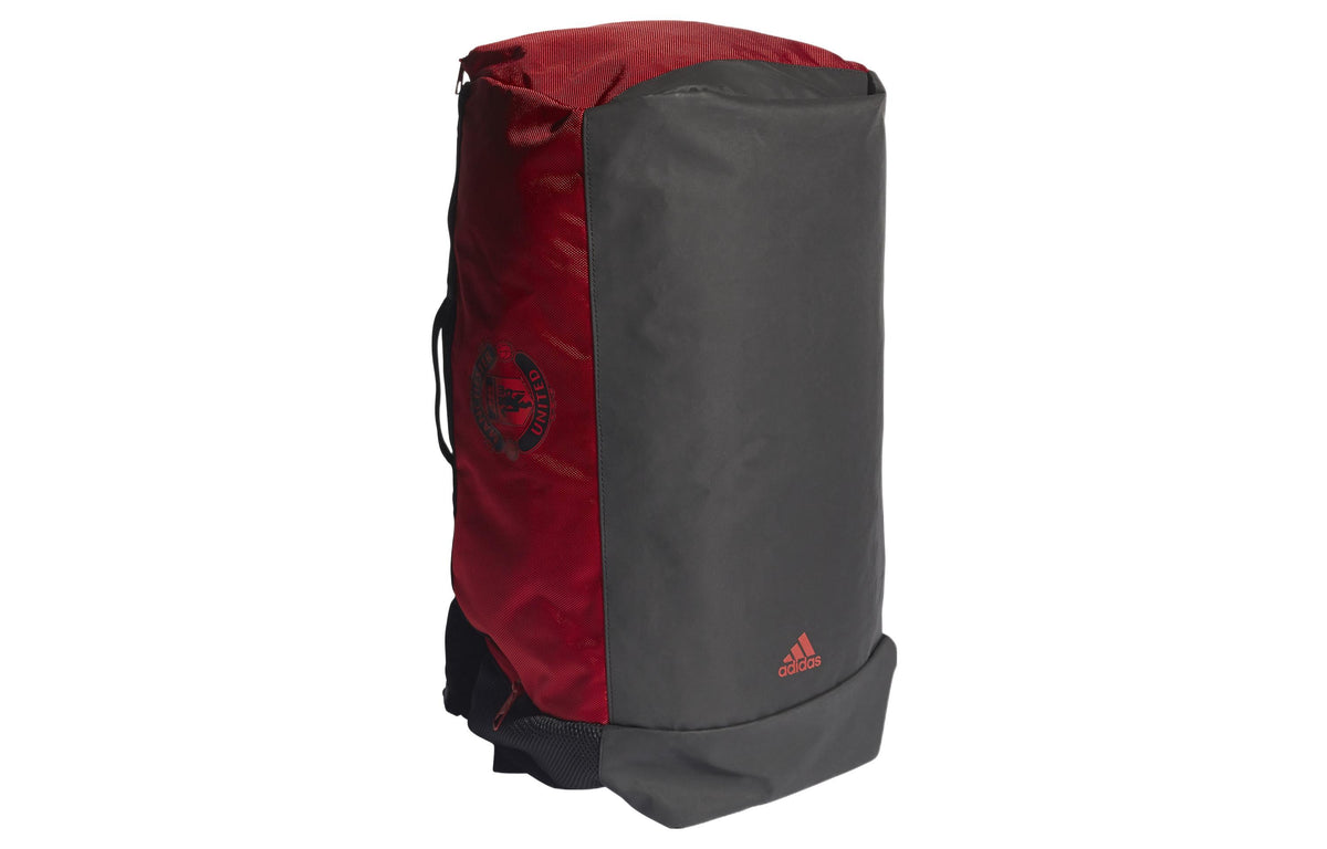 adidas Manchester United Colorblock Large Capacity Casual Sports Adjustable shoulder straps backpack Unisex Black / Red GU0131
