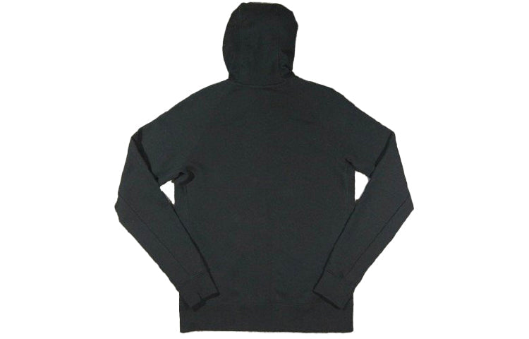 Air Jordan Solid Color Knit Athleisure Casual Sports Hooded Jacket Black 822659-010