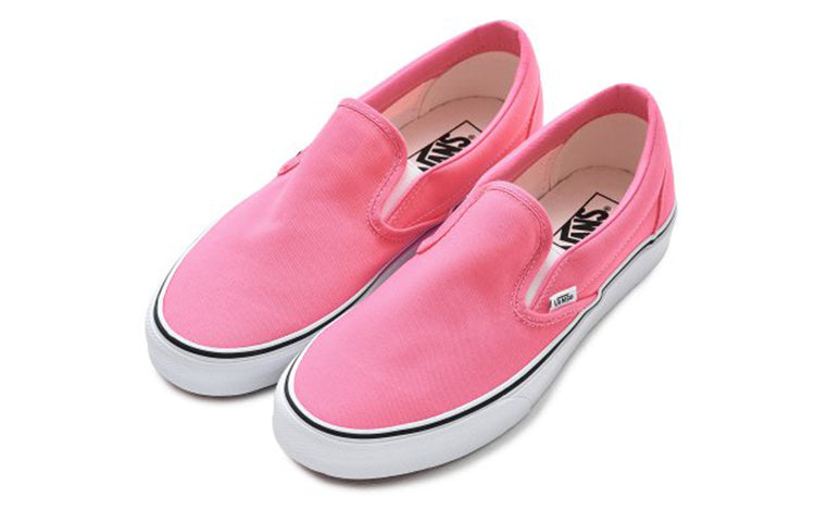Vans Slip-on Minimalistic Cozy Low Tops Casual Skateboarding Shoes Pink VN0A33TBUR1
