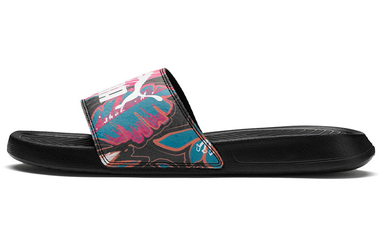 (WMNS) PUMA Popcat Flower Power Sandals Black 369423-01