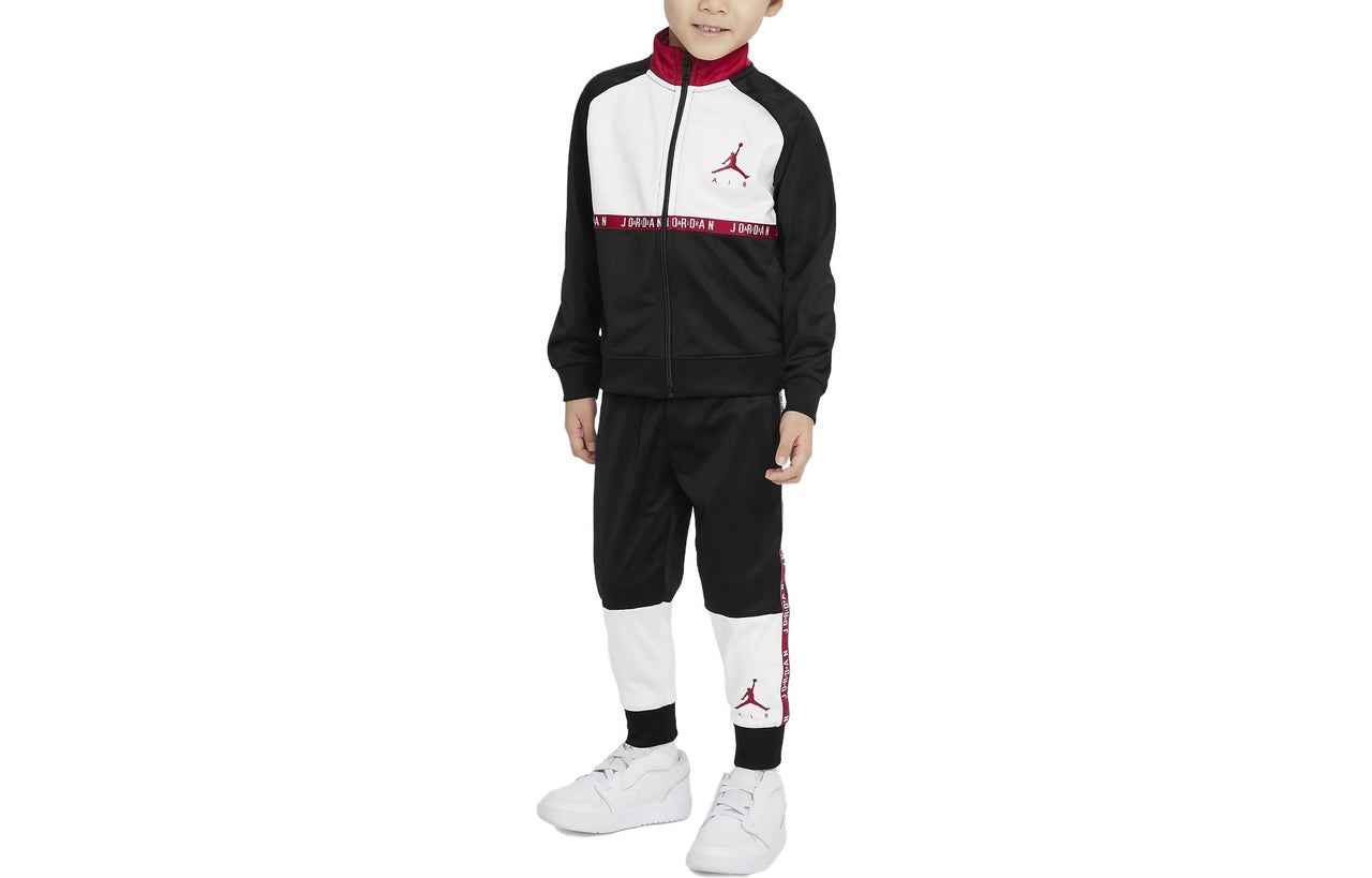 (GS) Air Jordan Jumpman Air Blocked Tricot Set 'Black' 75A838-023