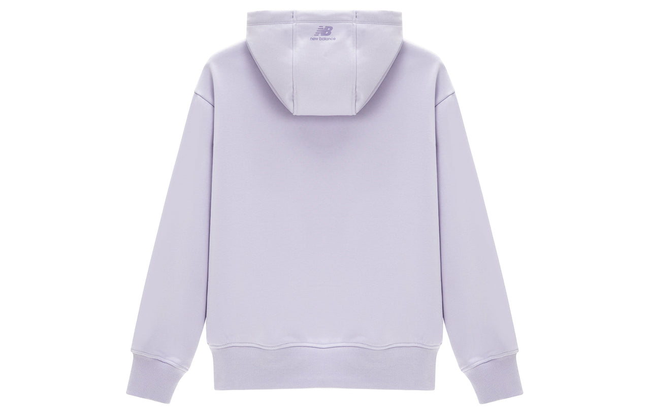 (WMNS) New Balance Logo Sportswear Hoodie 'Purple' 5CD12132-DV