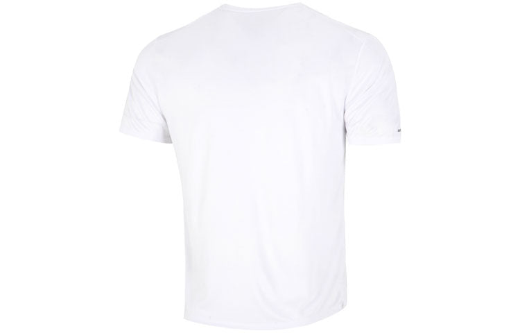 Men's Nike Large Logo Sports Training Breathable Quick Dry Round Neck Short Sleeve White T-Shirt DM4812-100