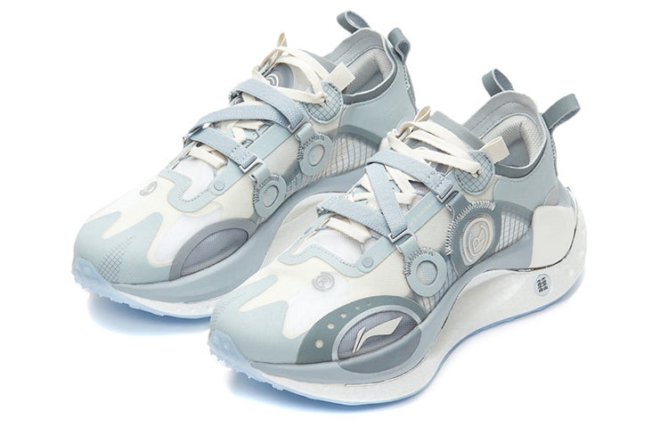(WMNS) Li-Ning Shadow CRC Low Paris Fashion Week 'Grey Green White' ARHR102-3