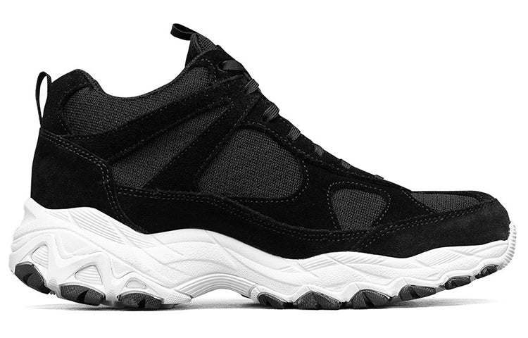 (WMNS) Skechers D'Lites High-Top Daddy Shoes Black 66666233-BLK
