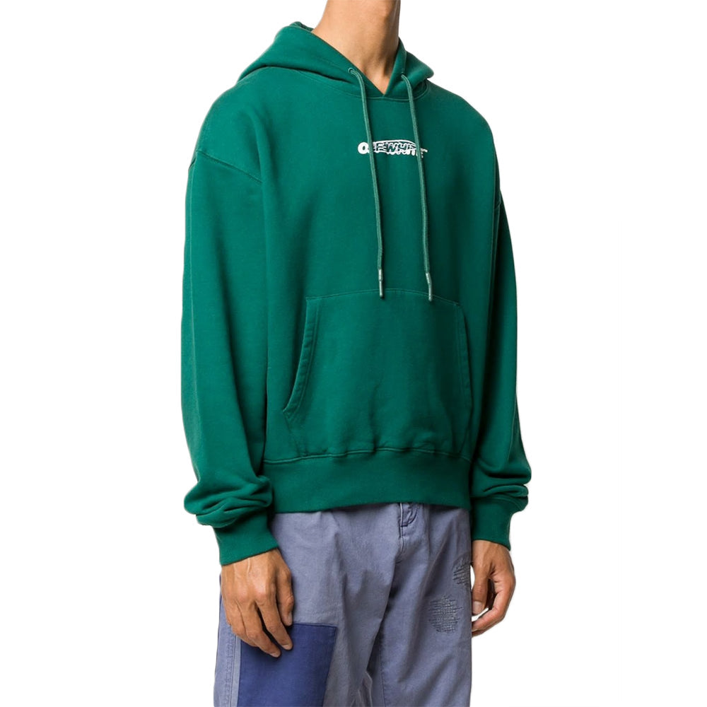 Off-White FW20 Hand Painters Mens Letter Sweater OMBB037E20FLE0015701