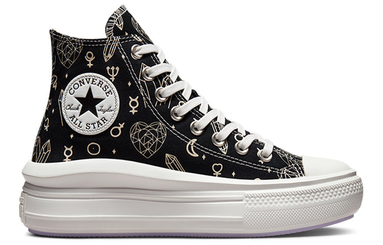 (WMNS) Converse Chuck Taylor All Star Move 'Black White' A03725C