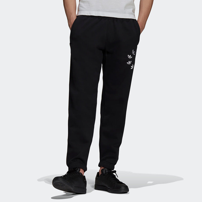 adidas originals Logo Printing Loose Sports Bundle Feet Pants Black H35651
