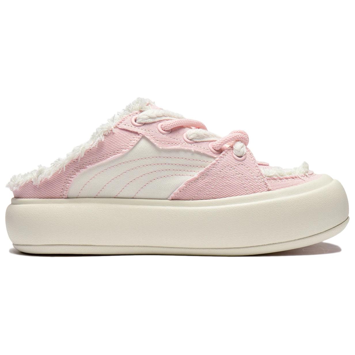 (WMNS) Li-Ning Puff Platform Mule 'Pink Creamy White' AZGU014-6