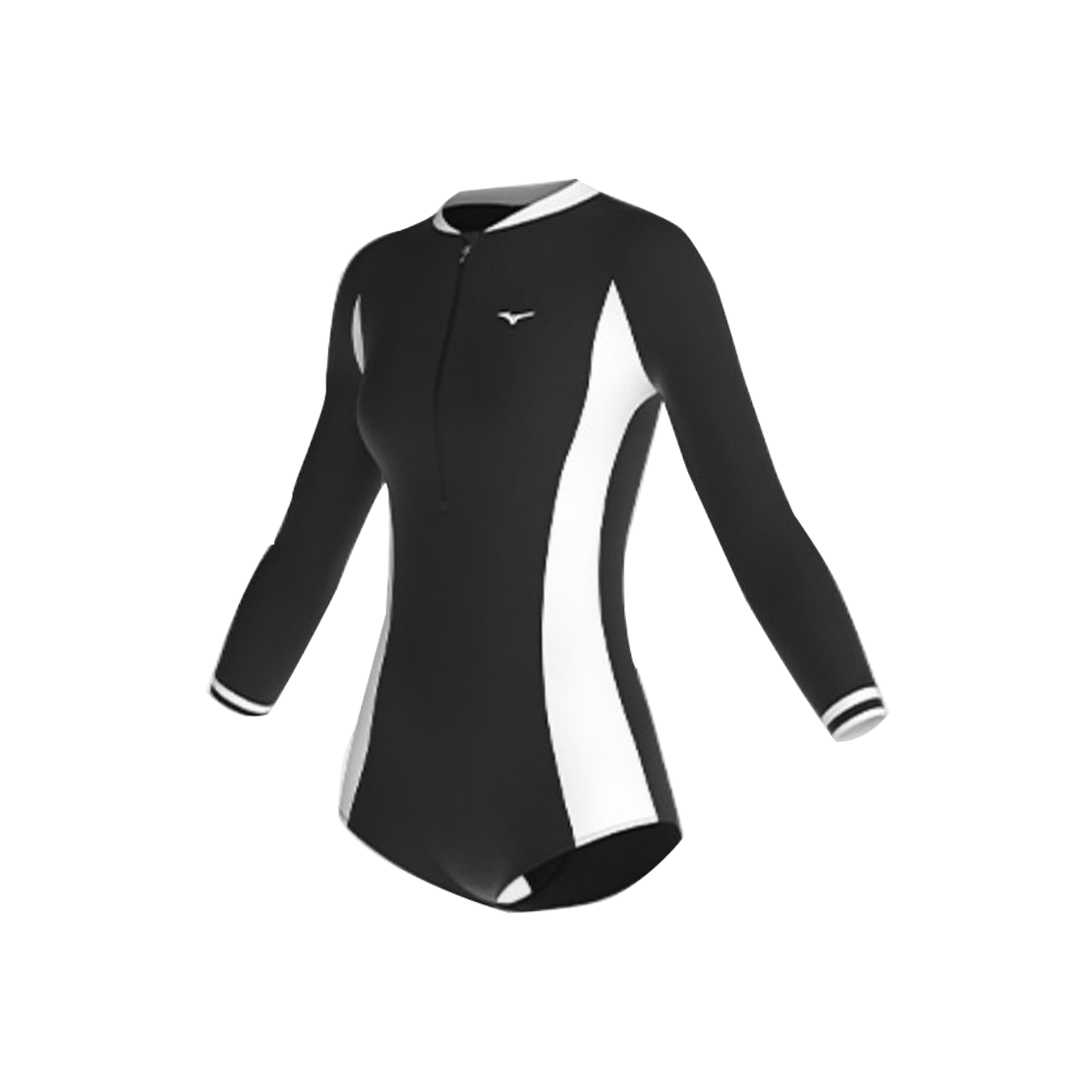 Mizuno Quick Dry Long Sleeve Swimsuit 'Black' N2CA1335