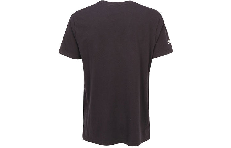 Men's HERON PRESTON Heron Print T-SHIRT Printing Short Sleeve Black HMAA004F19760003
