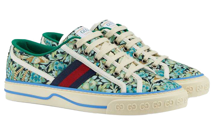 (WMNS) Liberty of London x Gucci Tennis 1977 'Floral - Light Blue Green' 606110-2H930-4862